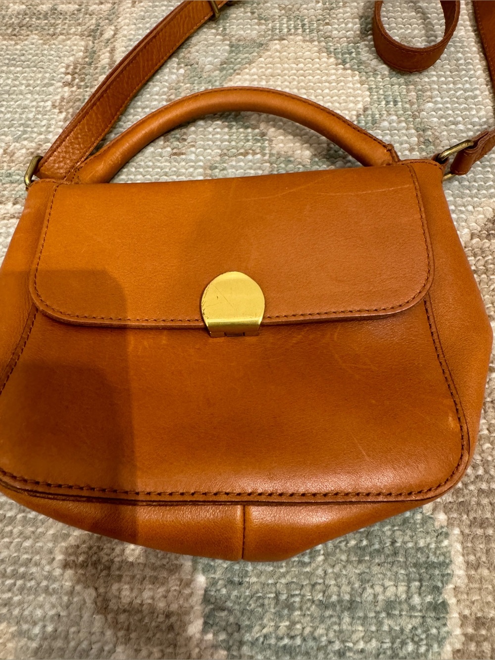 Madewell The Abroad Mini leather crossbody bag $148 - Picture 4 of 7